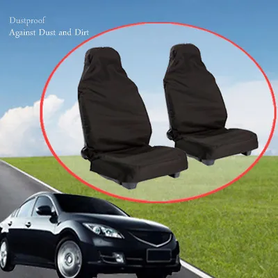 For Mercedes ML (W164) 09> Seat Covers Waterproof  Front Pair Car Black Protect • £8.99